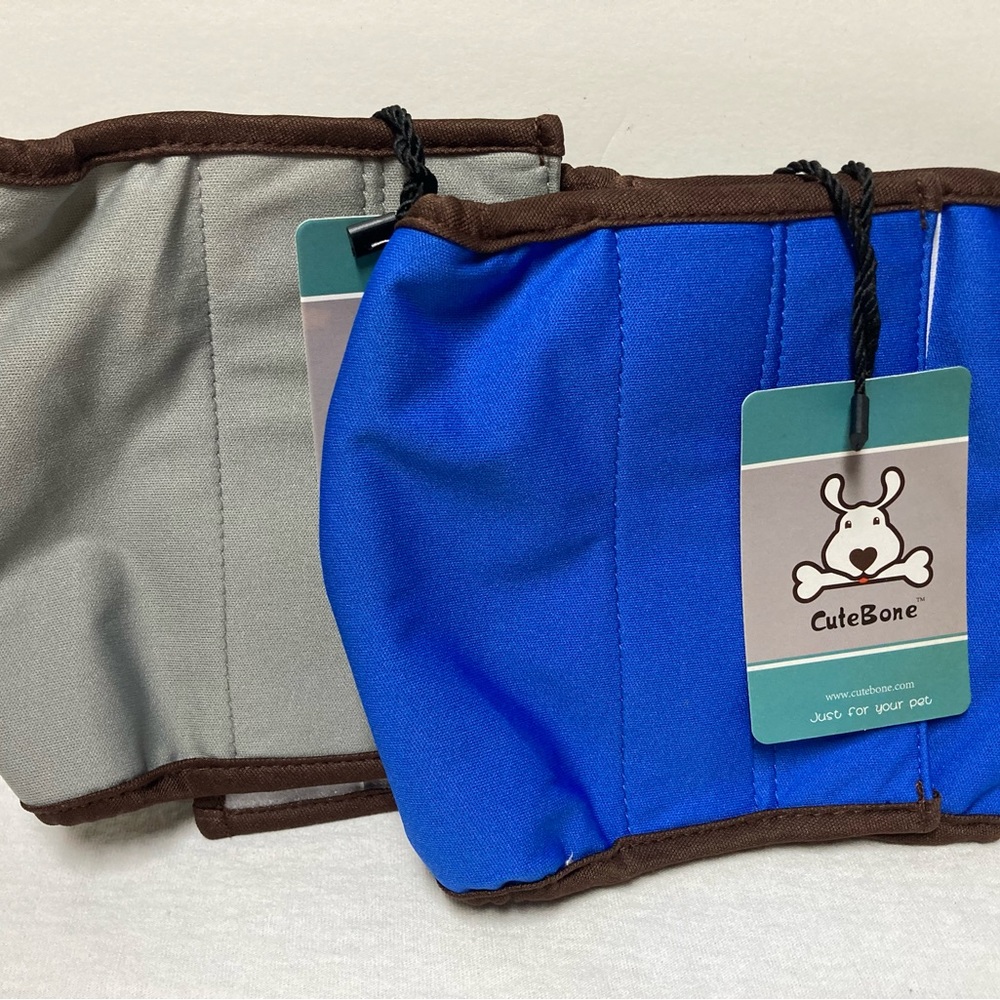 NWT. Cutebone washable male doggie diapers/ belly bands. Set of 2. Size S